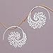 NOVICA Artisan Handmade Sterling Silver Halfhoop Earrings 925 from Indonesia No Stone [1.3 in H x 0 in W x 1.1 in D] ' Spiral Beauty'