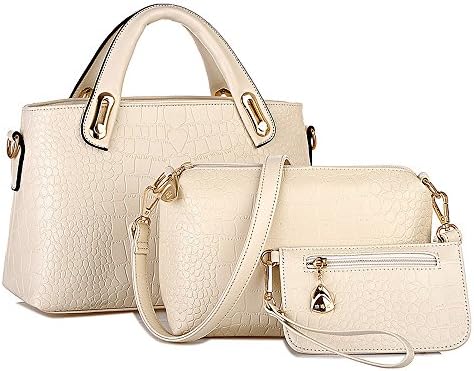 Clearence!Sonnena Sale Women Handbag Ladies Crocodile Pattern Zipper Large Capacity Shoulder Bag Tote Purse Bag Casual PU Leather Bag Messenger Bags Top-Handle Crossbody Bags