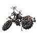 Signstek Vintage Handcrafted Iron Motorbike Model with Chainwheel as Collectible Art Sculpture for Motorcycle Lovers, Bronze Tone Metal