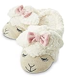 Bath & Body Works Lambie Slippers 2013 Count Sheep Sweetest Softest Lamb Pink Bow S M Small Medium Sz 5 - 7