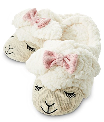 Bath & Body Works Lambie Slippers 2013 Count Sheep Sweetest Softest Lamb Pink Bow S M Small Medium Sz 5 - 7