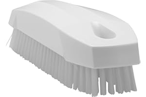 Vikan 64405 Brush,Nail,Stiff,PP/PBT,White