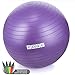 YOGU Stability Exercise Ball 65cm Yoga Balance Ball Birthing Ball with Air Pump Anti-Slip & Anti-Burst Supports 2000lbs Great for Yoga Pilates Abdominal Workout Fitness Ball and Office Chair
