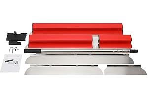 CDZHLTG Drywall Skimming Blade Set 12" Blades x2 + 20" Blades x2 + 32" Blades x2 + 37-67 Extension Handle + Holder Pro-Grade Stainless Steel Sturdy and Durable