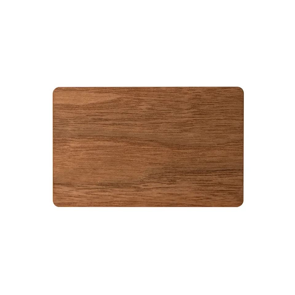 YARONGTECH Eco-Friendly NTAG215 NFC Wooden Bamboo Card Work with All NFC-Enabled Smartphones and Devices (Pack of 2) (Black Walnut)