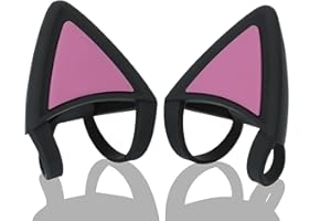 Gamer Headphones Cat Ears Replacement for Razer/HyperX/Logitech/Astro Gaming Headset, Silicone Adjustable Straps Attachment A