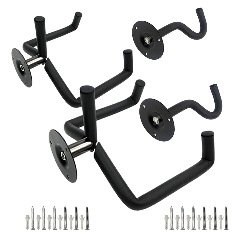 Guitar Wall Mount Hanger Horizontal,Electric Guitar Wall Mount Display Ukulele Slatwall Hawaiian Guitar Holder Bass Stand Rack Hook with Screws,2 Pack