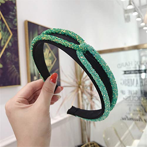 2019 New Sequin Stylish Headband, Women Cross Tie Hairbands Fashion Girls Hair Band Hoop Headwrap Hairhands