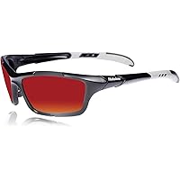 red metal eyeglass frames