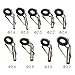 Goture 90pcs Saltwater Fishing Rod Repair Tips, Rod Repair Kit Fishing Rod Tips Stainless Steel Ceramic Ring Guide Rod Repair Replacement 9sizes