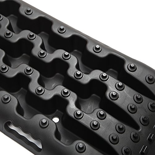 Boar Offroad New Recovery Traction Tracks Sand Mud Snow Track Tire Ladder 4WD (Black)