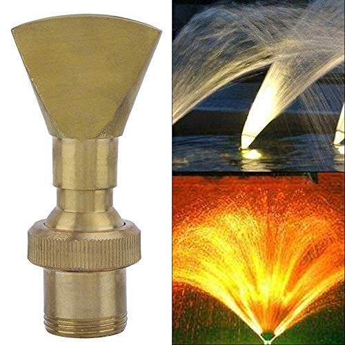 Jeffergarden Fan Shape Fountain Nozzle Spring Sprinkler Spray Head Pond Flat Mouth Fountain Nozzle