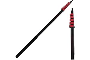 40 Ft Heavy Duty High Reach Extension Window Cleaning Pole Telescopic Extendable Paint Roller Handle Garden/Picking 40 Ft Hea
