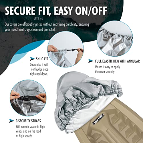 Kayak Cover 300D, Waterproof Canoe and Covers for Outdoor Storage, Fits