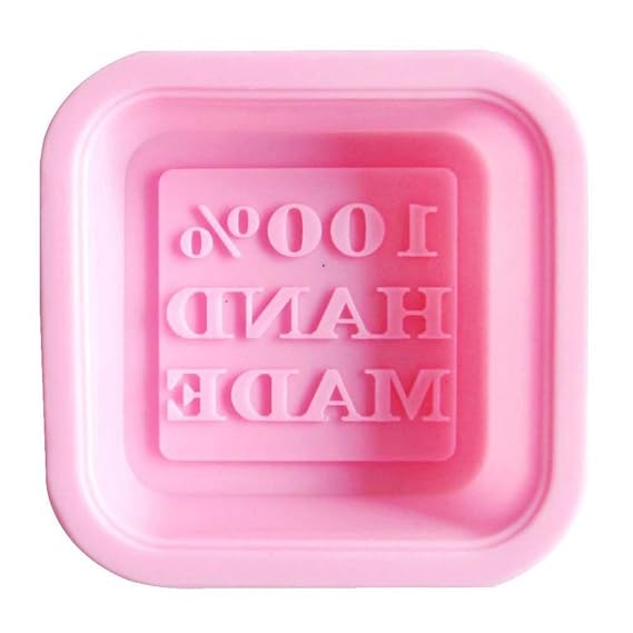 TOOGOO(R) Seifenform Handgemachter Silikon Platz Form DIY(zufaellige Farbe)