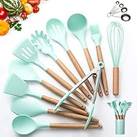 Kitchen Utensil Set - 16 Silicone Cooking Utensils. Kitchen Gadgets for Cookware Kit. Kitchen Accessories Tools. Heat-resistant Non-toxic Nonstick. Best Spatula set Serving Utensils Gifts by APTGAGA