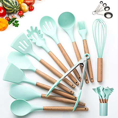 Kitchen Utensil Set 16 Silicone Cooking Utensils. Kitchen Gadgets for