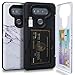 TORU CX PRO Compatible with LG V20 Wallet Case - Protective Stone Pattern Dual Layer with Hidden Card Holder, ID Slot Hard Cover, Mirror & USB Adapter - Marble Stone