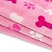 CHEE RAY Super Soft and Fluffy Premium Flannel Fleece Dog Throw Blanket,Appealing and Cute Paw Prints Equally for Puppy Cat