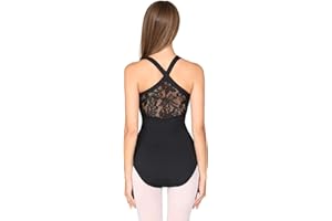 ModLatBal Women's Camisole with Cross Straps Ballet Dance Leotards