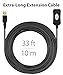 Fosmon USB 2.0 Extension Cable (33 FT), USB Extra Long Extender Cord - Type A Male to Female for PS3 PS4 Slim Pro, Xbox One S X 360, PC Computer Laptop Printer Camera & More