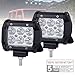 Nilight 2PCS 18W 1260lm Spot Driving Fog Light Off Road Led Lights Bar Mounting Bracket for SUV Boat 4