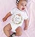 Newborn Baby Girls Romper Tops White Shirt Sisters Outfits Clothes Set (0-3 Month, Little Sister)