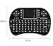 LotFancy 2.4G Wireless Mini Keyboard Mouse Touchpad Combo for PC/Google Android TV Box/Xbox 360/PS3/HTPC/IPTV, Black