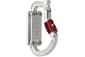 Rock Exotica Transporter Gear & Accessory Carabiner - Heavy Duty Tool Holder with Dual Push-Button Locking Gate for Climbing Harnesses – Made in The USA