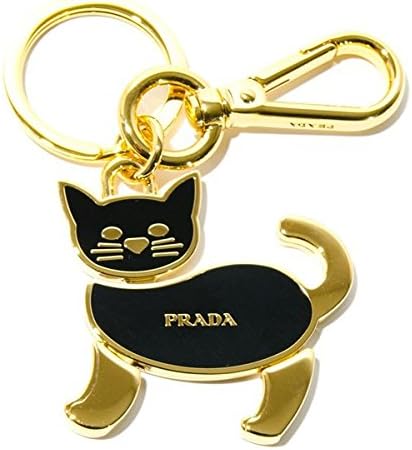 Amazon Prada プラダ キーホルダー キーリング 小物 ネコ ねこ キャット 猫 Metallo メタル1ps433 Qvw Nero ブラック レディース 通販