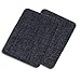 ZEFFFKA Small Premium Quality Denim Iron On Jean Patches No-Sew Shades of Blue 8 Pieces Cotton Jeans Repair Kit 2