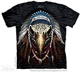 The Mountain Eagle Spirit Chief Tribal Native American Adult T-Shirt
