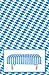Oktoberfest Bavarian Check Table Cover, 54 x 108 Inches