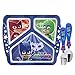Zak Designs Kids Dinnerware, 3 Piece Set, PJ Masks 3pc