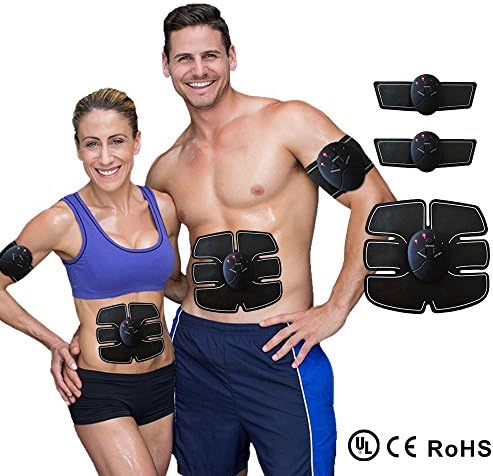 Liife ABS Stimulator &amp; Muscle Toner, Abdominal Toning Belt, EMS Trainer Portable Smart Body Gym Workout Home Office Fitness Equipment For Abdomen/Arm/Leg Training Men Women