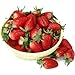 Gresorth 10pcs Artificial Lifelike Red Strawberry Decoration Fake Fruit Home Party Christmas Photography Props