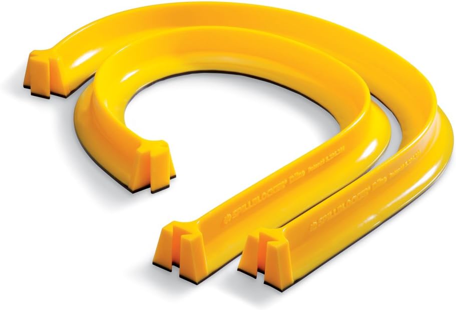 New Pig SpillBlocker Dike, Quick Spill Response, Two 5' L x 3.5" W x 3" H Sections, Temporary/Removable Barrier, Yellow, PLR267-YW: Science Lab Spill Containment Supplies: Home Improvement