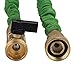 GrowGreen Expandable Garden Hose 100 Feet Strongest Expandable Hose With All Brass Connectors,8 Pattern Spray Nozzle And High Pressure - Resistance Latex.
