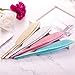 Frienda 16 Pieces Feather Gel Ink Rollerball Pens Feather Ballpoint Black Ink Pens, 0.38 mm Point