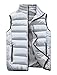 Vcansion Men's Outdoor Casual Stand Collar Padded Vest Coats