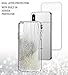 iPhone Xs Glitter Case, iPhone X Glitter Case, Poetic Cascade [Scratch Resistant Back] [Built-in Screen Protector] Flowing Liquid Case for Apple iPhone X (2017) /iPhone Xs (2018) - Iridescent Diamond