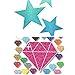 levylisa 10 Sheets A4 Mixed Colors Glitter Self-Adhesive Sticker Sticky Back Paper Craft Art Sparkling Sign Gemstone Metallic Colour DIY Gift