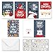 Christmas Greeting Cards Box Set - 36 Pack Xmas Cards with 36 Envelopes & Stickers - Assorted Holiday Winter Cards