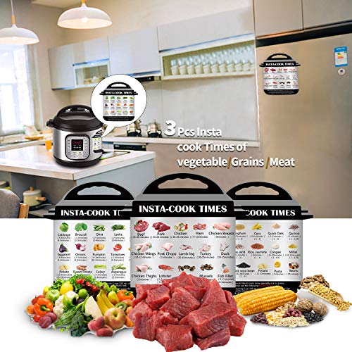 Instant Pot Accessories Steamer Basket with Egg Steamer Rack, Divider, Fits Instant Pot 5,6,8 qt Pressure Cooker, Stainless Steel, 3 Pcs Set
