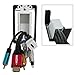 YOEMELY Recessed Wall Plate for Low Voltage Cable with Decora Insert and Black Single Gang Bracket (White)