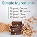 Orgain Simple Organic Protein Bars, Chocolate Almond Sea Salt, Plant Based, Gluten Free, Soy Free, Non-GMO, Organic Fiber, 2.05 Ounce, 12 Countthumb 3
