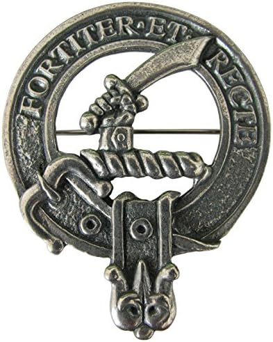 Scottish Clan Crest Pewter Badge or Brooch - Choice of 50 Clans. Robust construction and Premium Quality. Made in Glasgow.