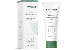 Natural Nail Care Gel, Nutraboost Strengthening Cuticle Serum for Damaged & Brittle Nails, 20ml (1 pcs) (1pcs)