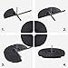 Giantex 4-Piece Cantilever Umbrella Base, 203 lbs Patio Offset Umbrella Base, Sand & Water Filled, Round Outdoor Market Umbrella Weights with Carry Handles for Garden Backyard Poolside