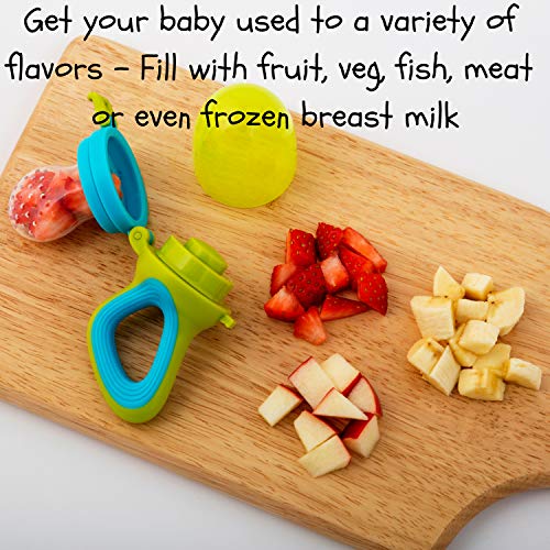 Teething Mittens for Babies with Baby Food Feeder Pacifier | Teether